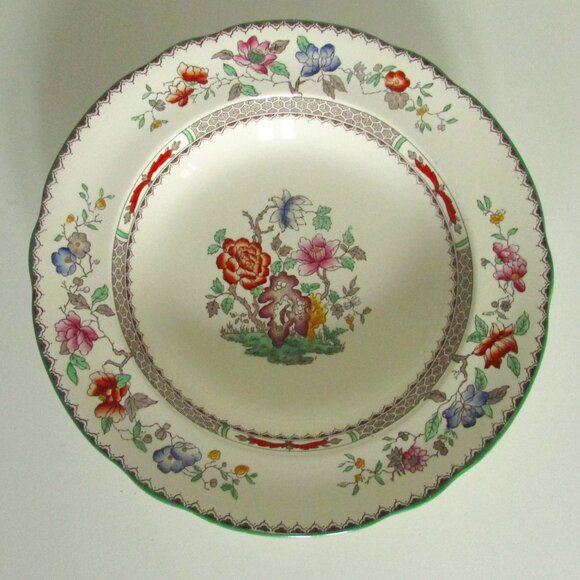 Vintage 9" rimmed bowl, Chinese Rose design, Copeland Spode (Lot 1) - Picture 1 of 13
